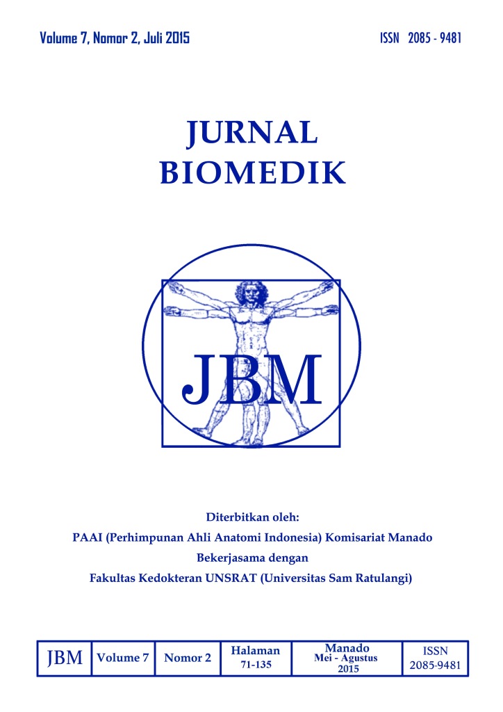 					View Vol. 7 No. 2 (2015): JURNAL BIOMEDIK : JBM
				