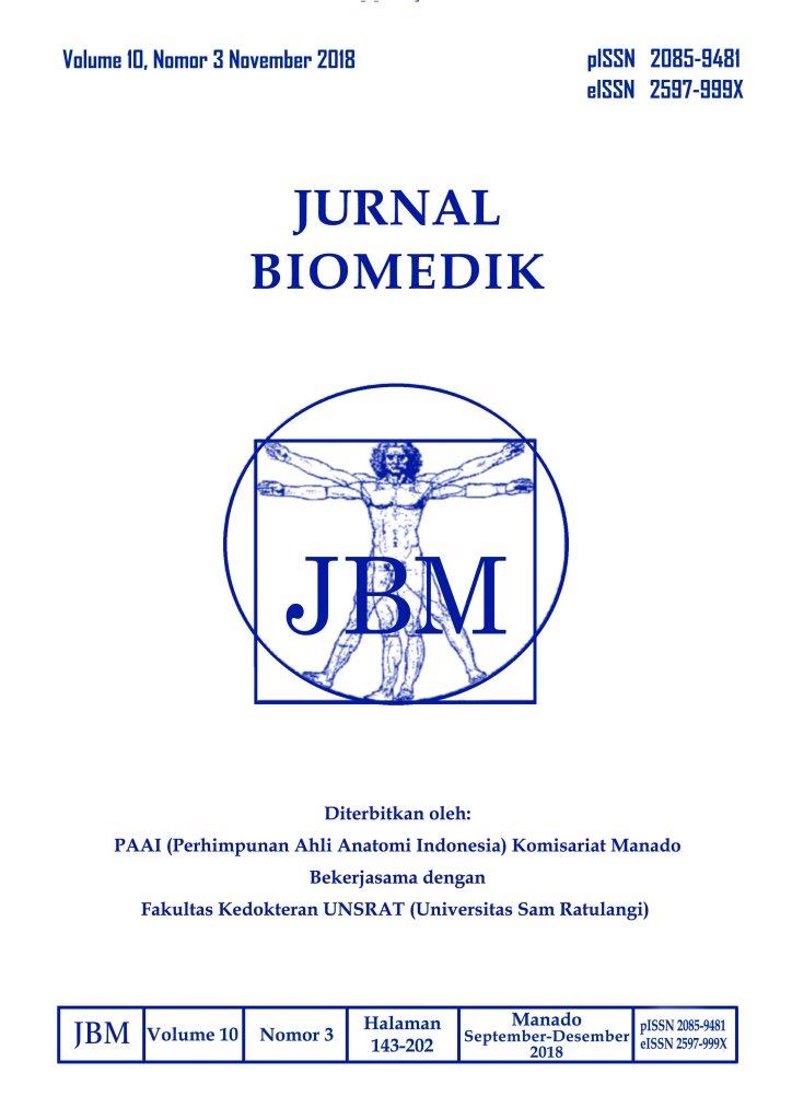 					View Vol. 10 No. 3 (2018): JURNAL BIOMEDIK : JBM
				