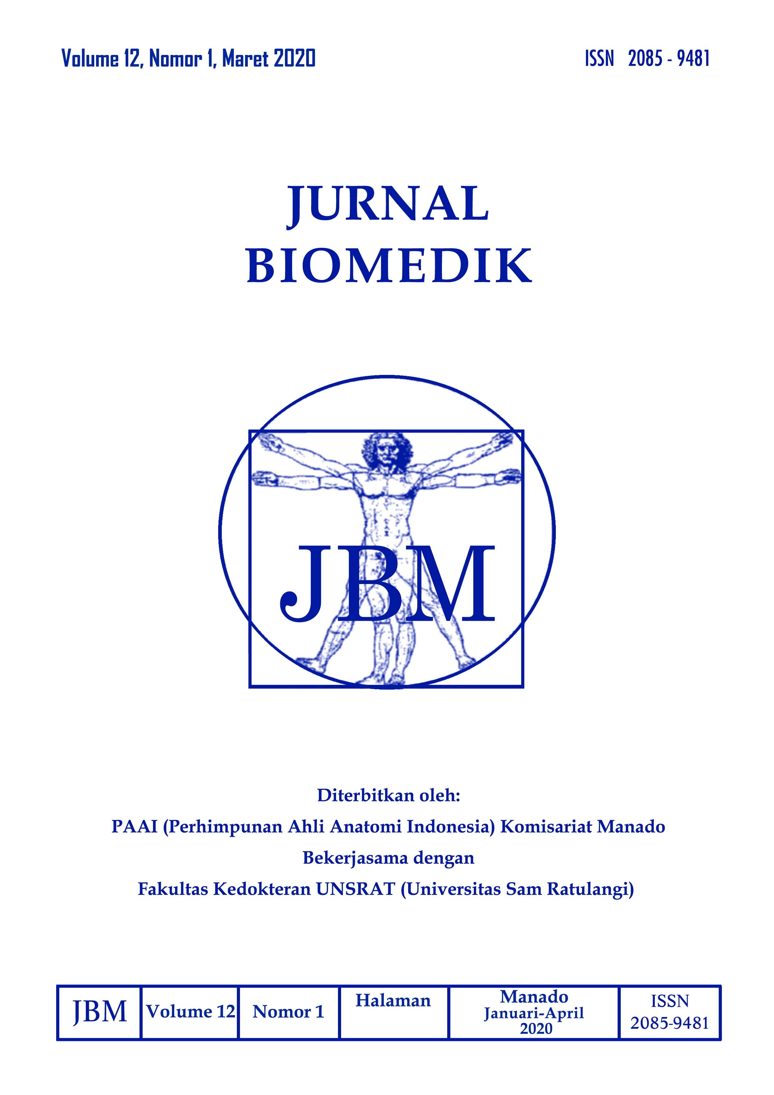 					View Vol. 12 No. 1 (2020): JURNAL BIOMEDIK : JBM
				