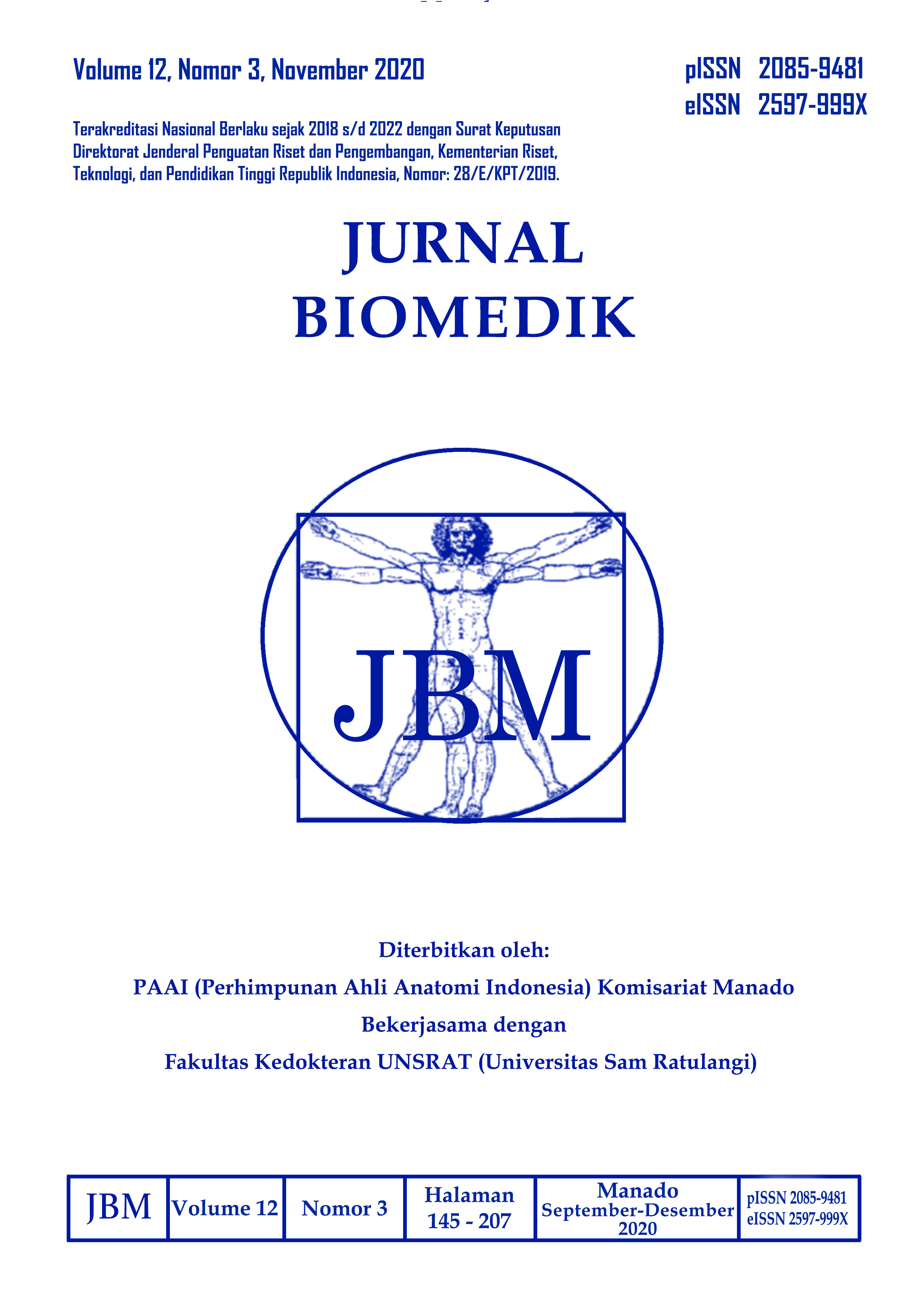 					View Vol. 12 No. 3 (2020): JURNAL BIOMEDIK : JBM
				