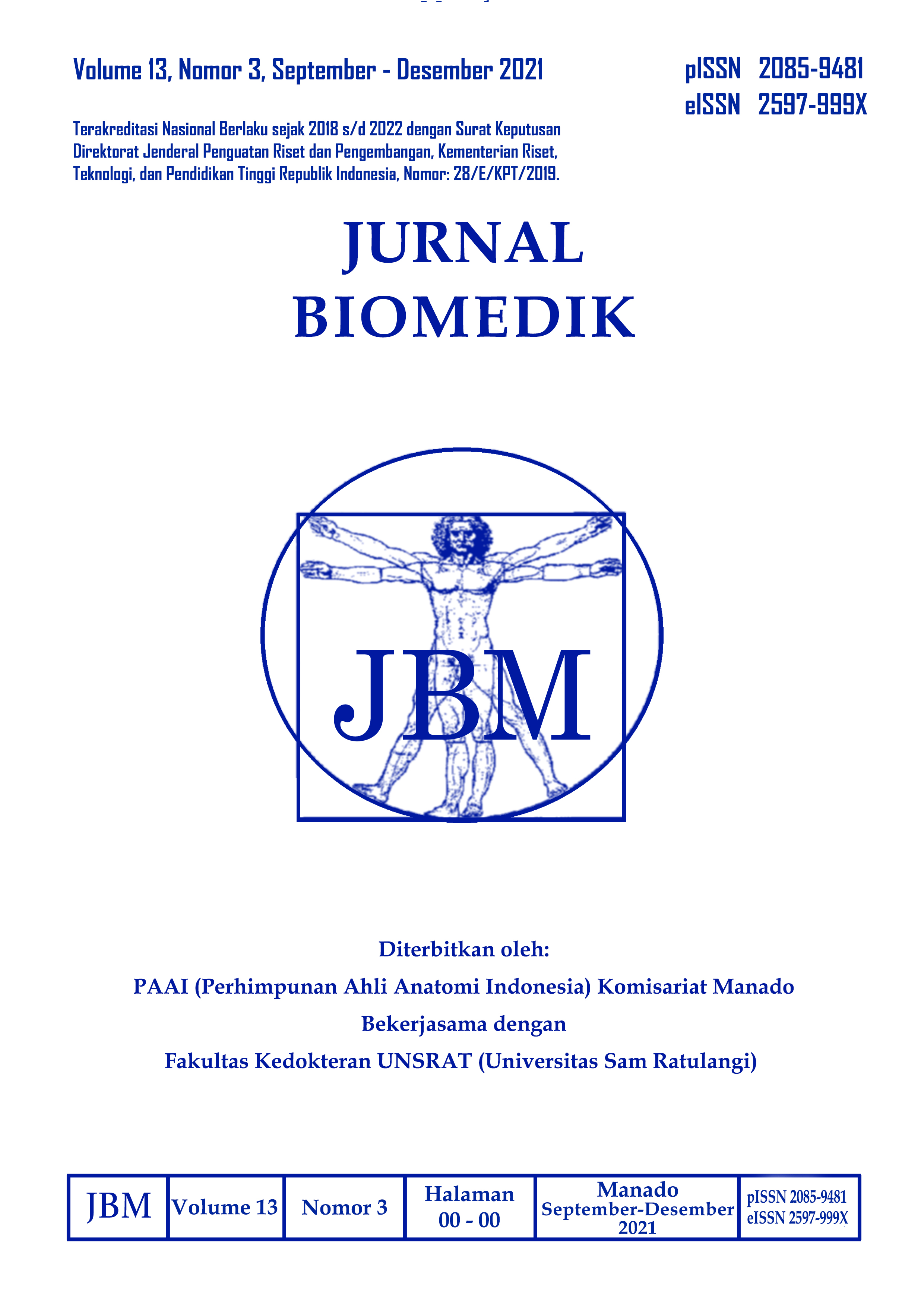 					View Vol. 13 No. 3 (2021): JURNAL BIOMEDIK : JBM
				