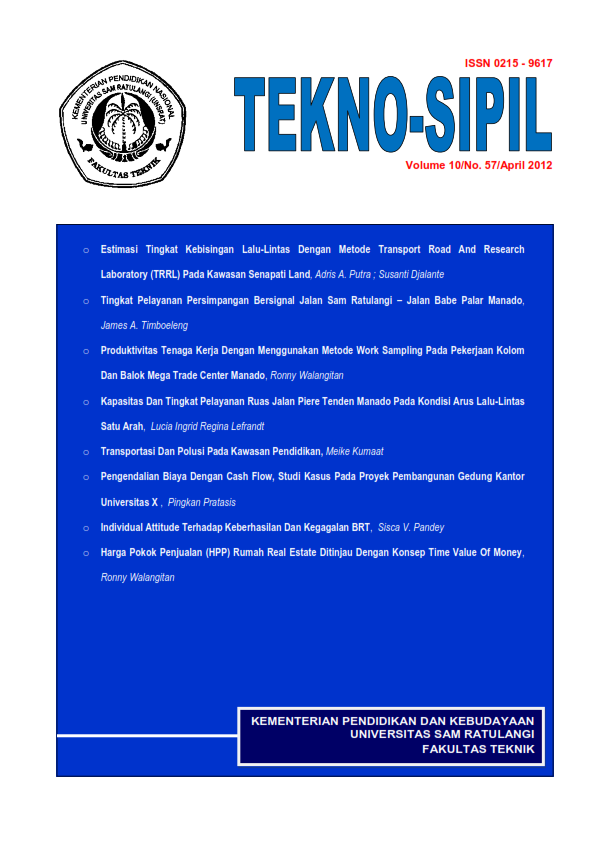 					View Vol. 10 No. 57 (2012): JURNAL TEKNO-SIPIL
				