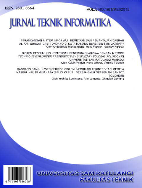 					View Vol. 5 No. 1 (2015): Jurnal Teknik Informatika
				