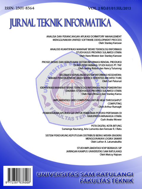 					View Vol. 2 No. 1 (2013): Jurnal Teknik Informatika
				