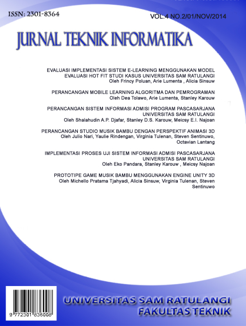 					View Vol. 4 No. 2 (2014): Jurnal Teknik Informatika
				