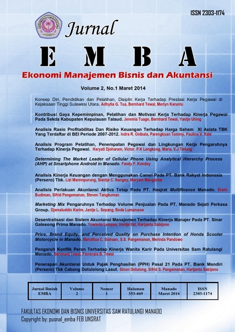 					View Vol. 2 No. 1 (2014): Jurnal EMBA, HAL 353 - 469
				