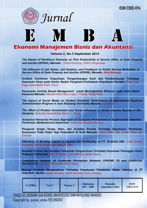 					View Vol. 2 No. 3 (2014): Jurnal EMBA, HAL 973 - 1089
				