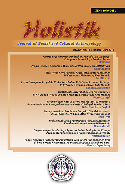 					View HOLISTIK, Tahun VI No. 11 / Januari - Juni 2013
				