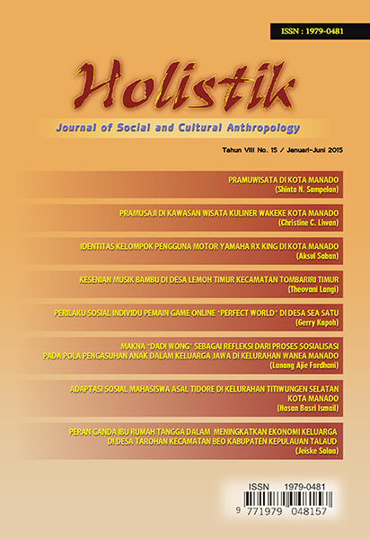 					View HOLISTIK, Tahun VIII No. 15 / Januari - Juni 2015
				