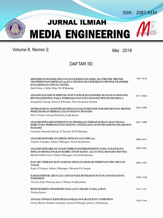 					View Vol. 8 No. 2 (2018): JURNAL ILMIAH MEDIA ENGINEERING
				