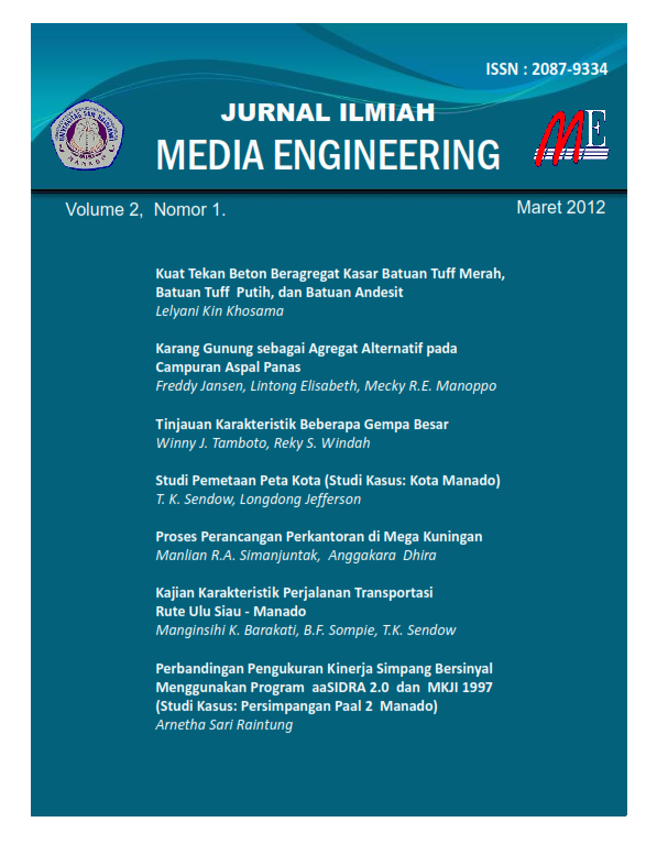 					View Vol. 2 No. 1 (2012): JURNAL ILMIAH MEDIA ENGINEERING
				