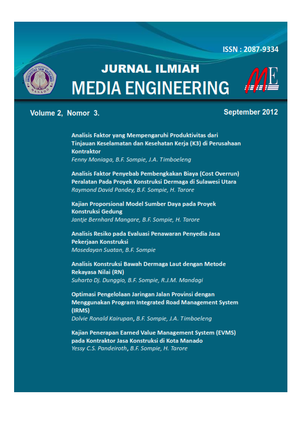 					Lihat Vol 2 No 3 (2012): JURNAL ILMIAH MEDIA ENGINEERING
				