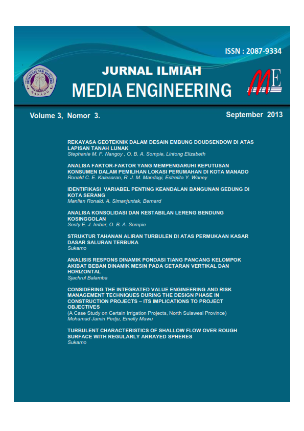 					View Vol. 3 No. 3 (2013): JURNAL ILMIAH MEDIA ENGINEERING
				