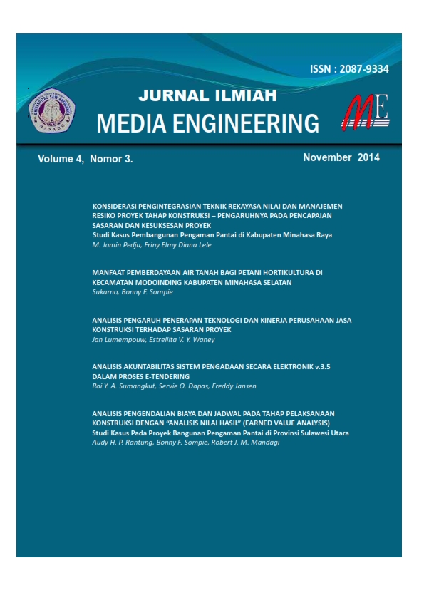 					Lihat Vol 4 No 3 (2014): JURNAL ILMIAH MEDIA ENGINEERING
				