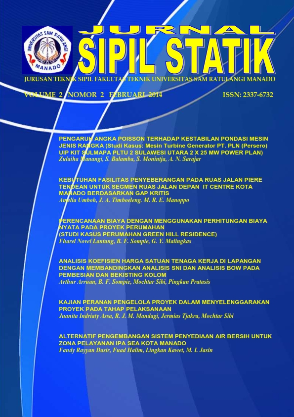 					Lihat Vol 2 No 2 (2014): JURNAL SIPIL STATIK
				