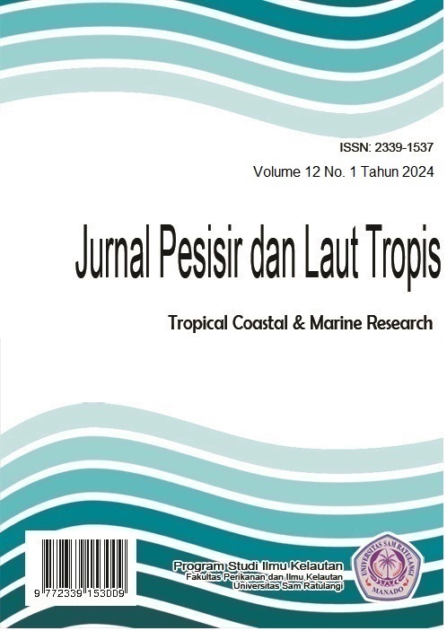 					View Vol. 12 No. 1 (2024): JURNAL PESISIR DAN LAUT TROPIS
				