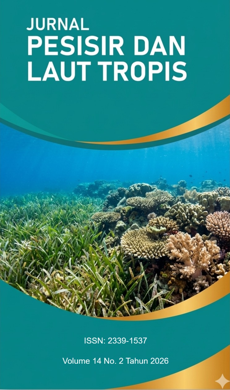 					View Vol. 14 No. 2 (2026): Jurnal Pesisir dan Laut Tropis
				