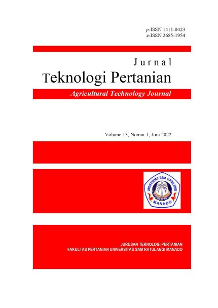					View Vol. 13 No. 1 (2022): Jurnal Teknologi Pertanian (Agricultural Technology Journal)
				